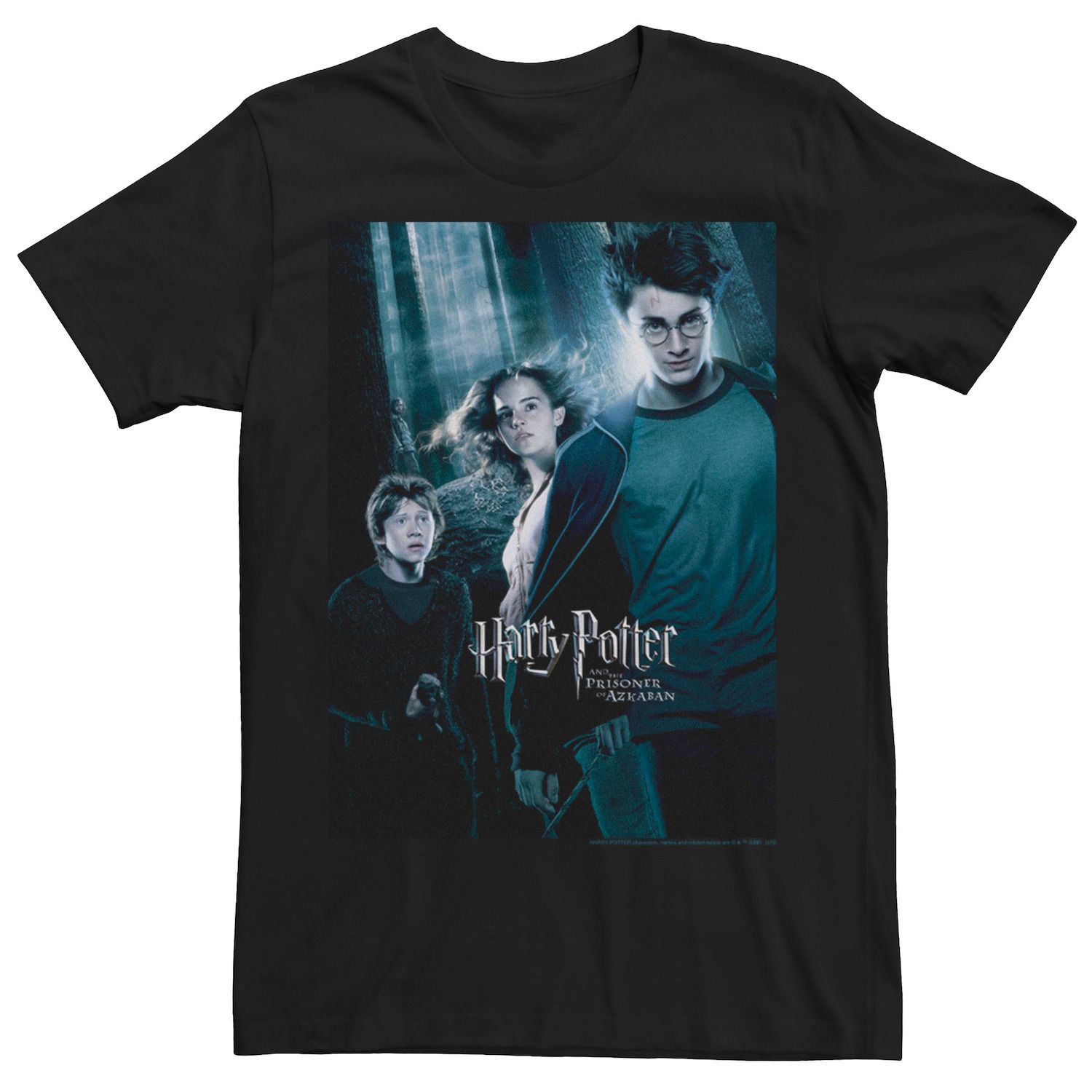 цена Мужская футболка с графическим плакатом «Запретный лес» в стиле Гарри Поттера «Узник Азкабана» Licensed Character
