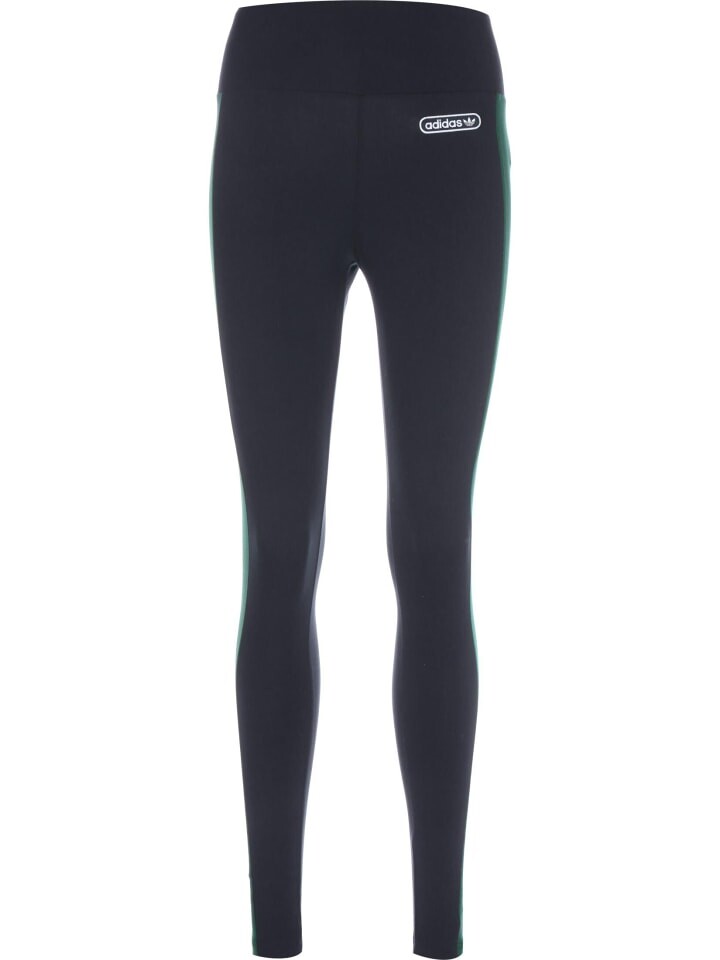 

Леггинсы adidas, цвет legend ink/collegiate green