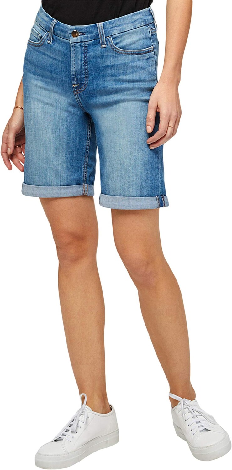 

Шорты JEN7 Bermuda Shorts w/ Roll Cuff, цвет La Quinta