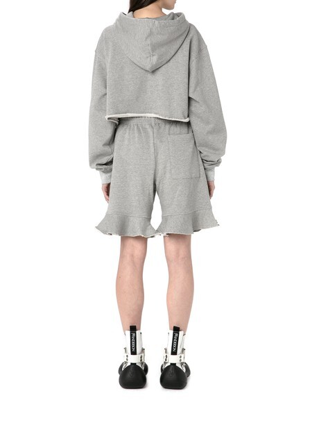 

Укороченное худи с деконструированным подолом Jw Anderson