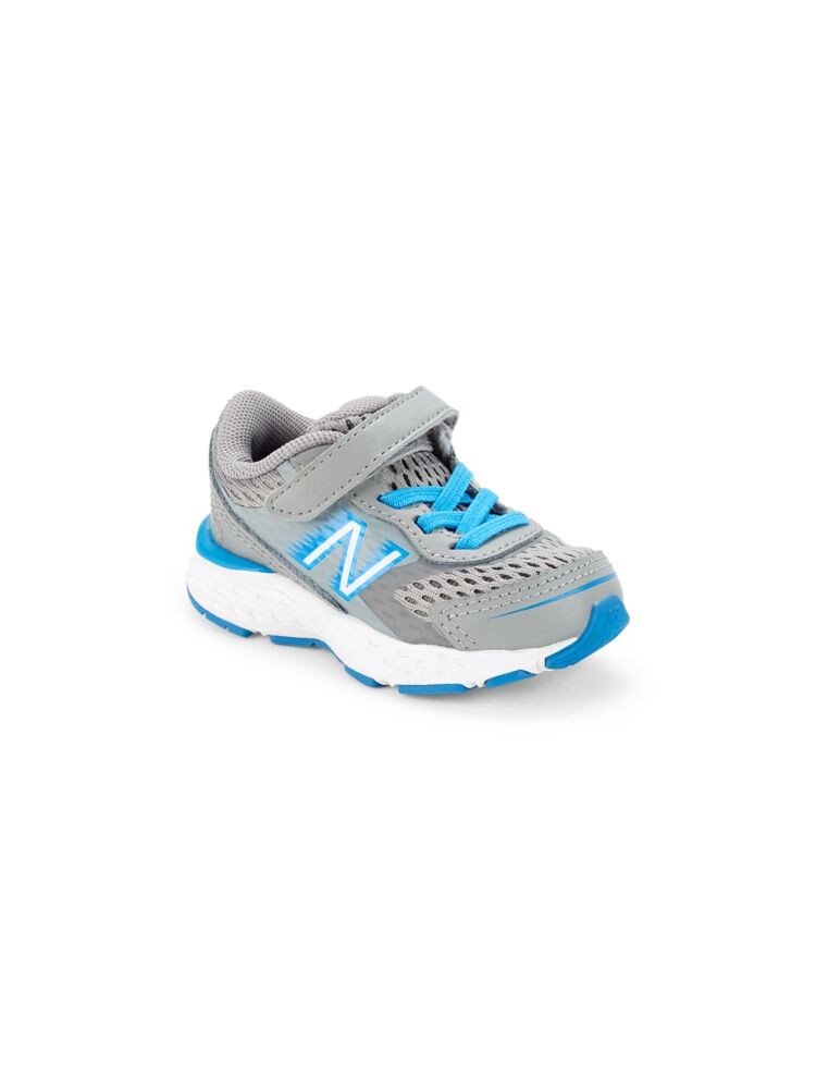 

Кроссовки из кожи и сетки с логотипом 680 для малышей и маленьких детей New Balance, серый