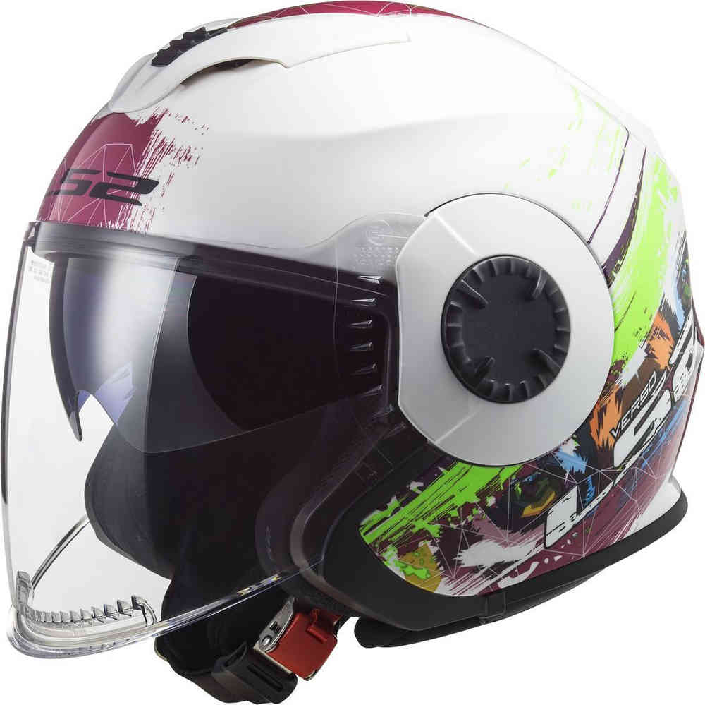 цена OF570 Verso Весенний реактивный шлем LS2, белый/розовый