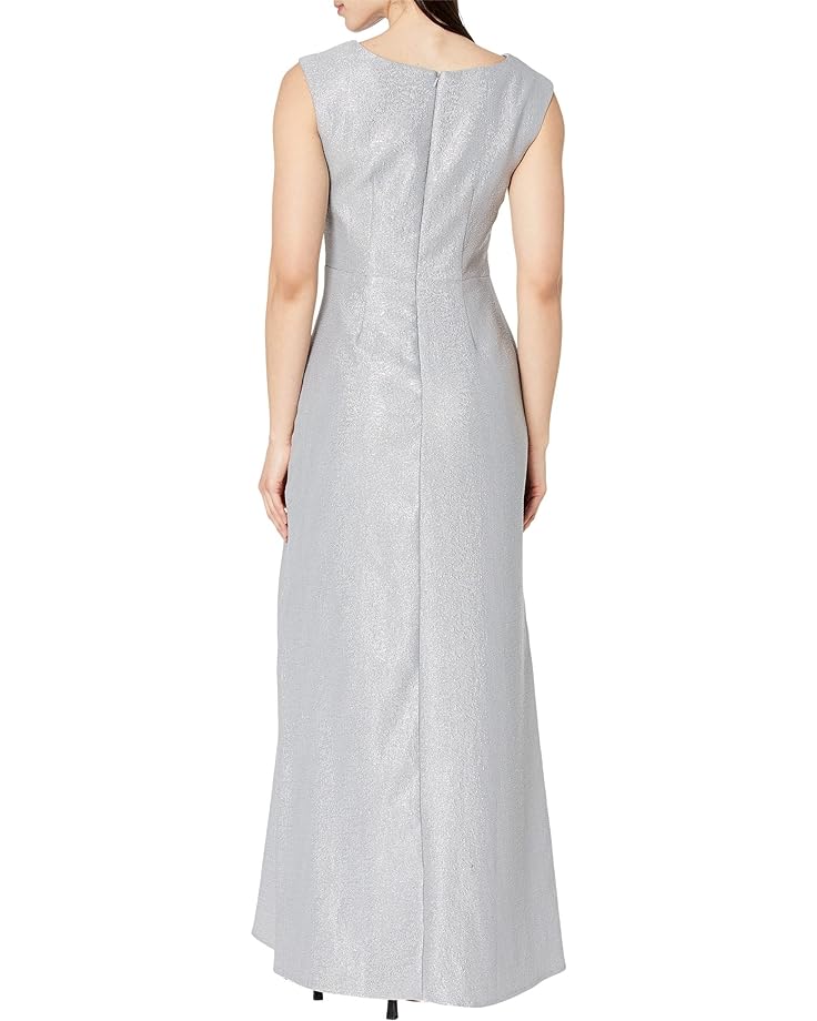 цена Платье Alex Evenings Long Sleeveless Dress with Shoulder Cutout, цвет Platinum