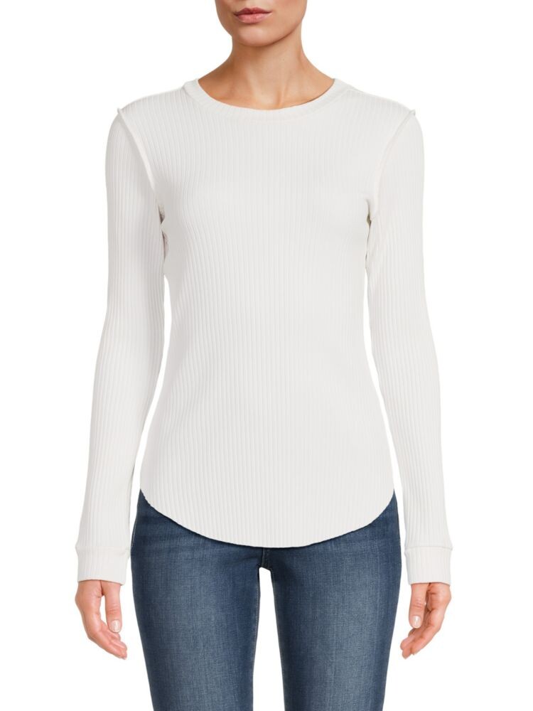 

Топ Vail с круглым вырезом в рубчик Nsf, цвет Soft White