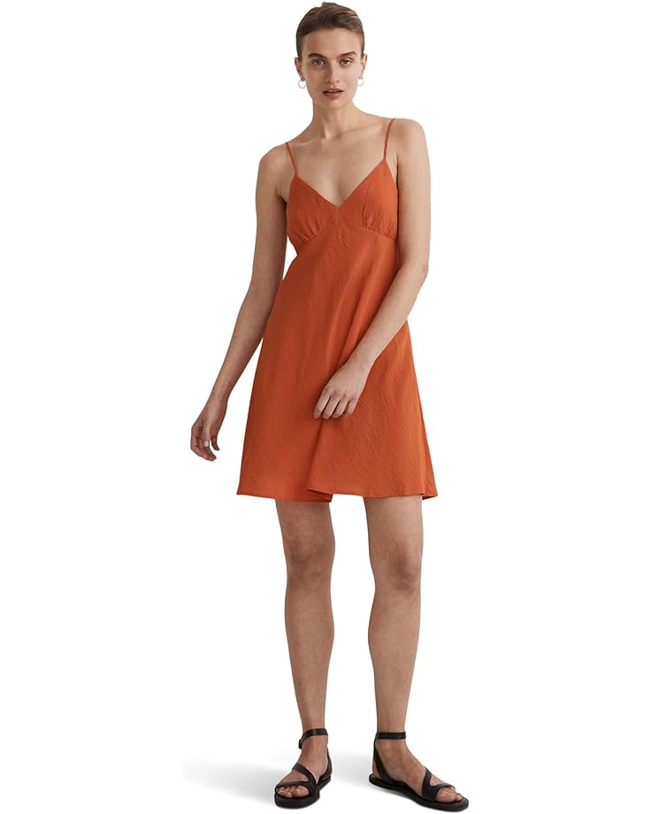 Платье Madewell Layton Mini Slip, цвет Copperwashed Orange