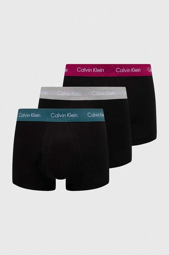 Комплект из трех боксеров Calvin Klein Underwear, черный мужские трусы боксеры из микрофибры 3 пары calvin klein
