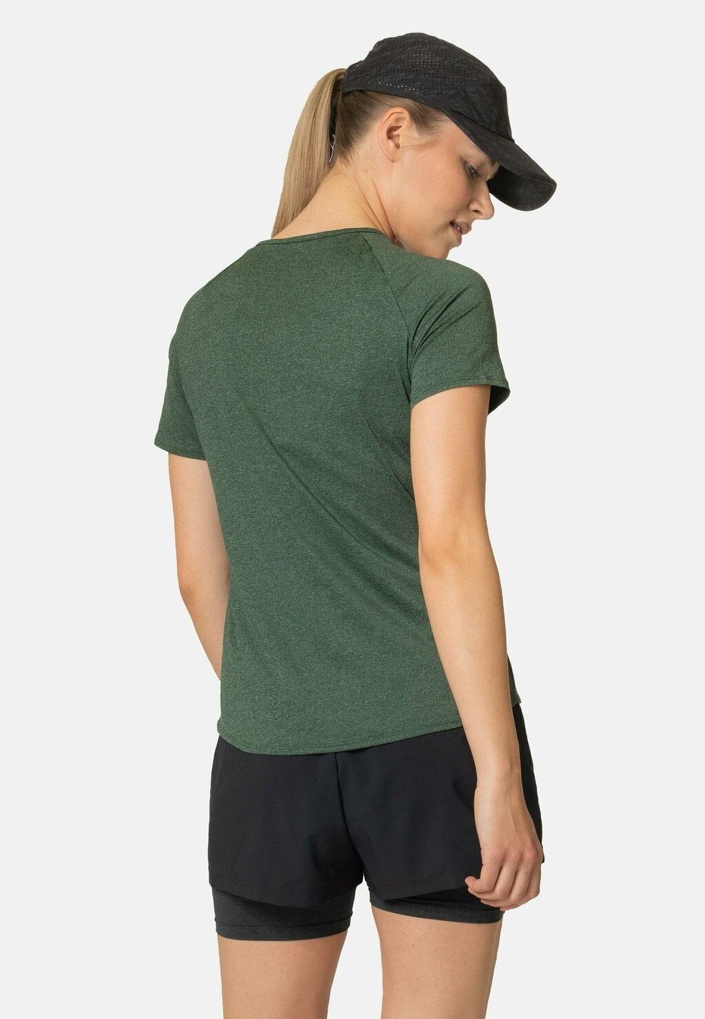 

Спортивная футболка Crew Neck Essential ODLO, походный зеленый меланж