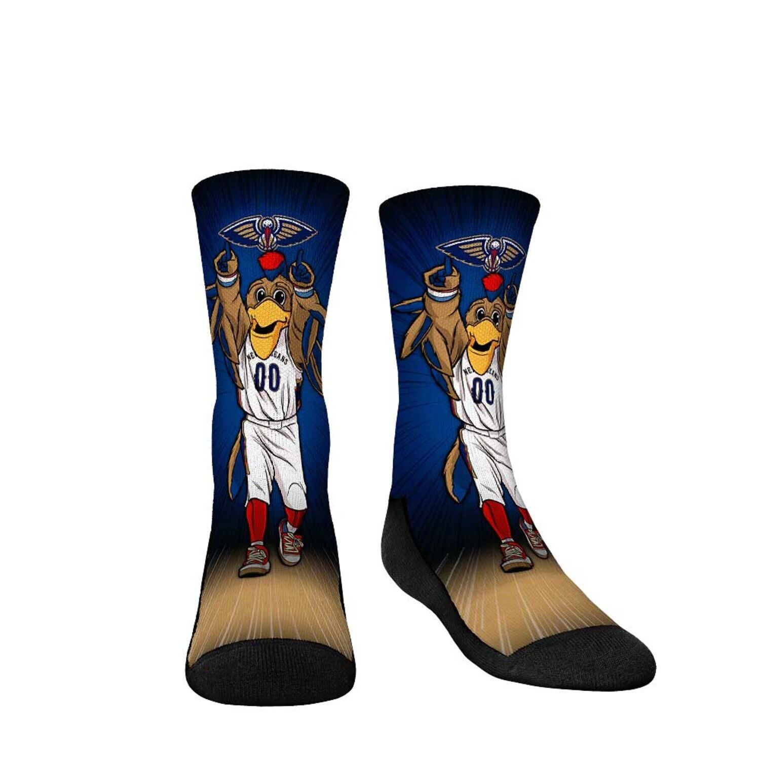 

Молодежные носки Rock Em Носки с талисманом New Orleans Pelicans Pump Up Crew Unbranded