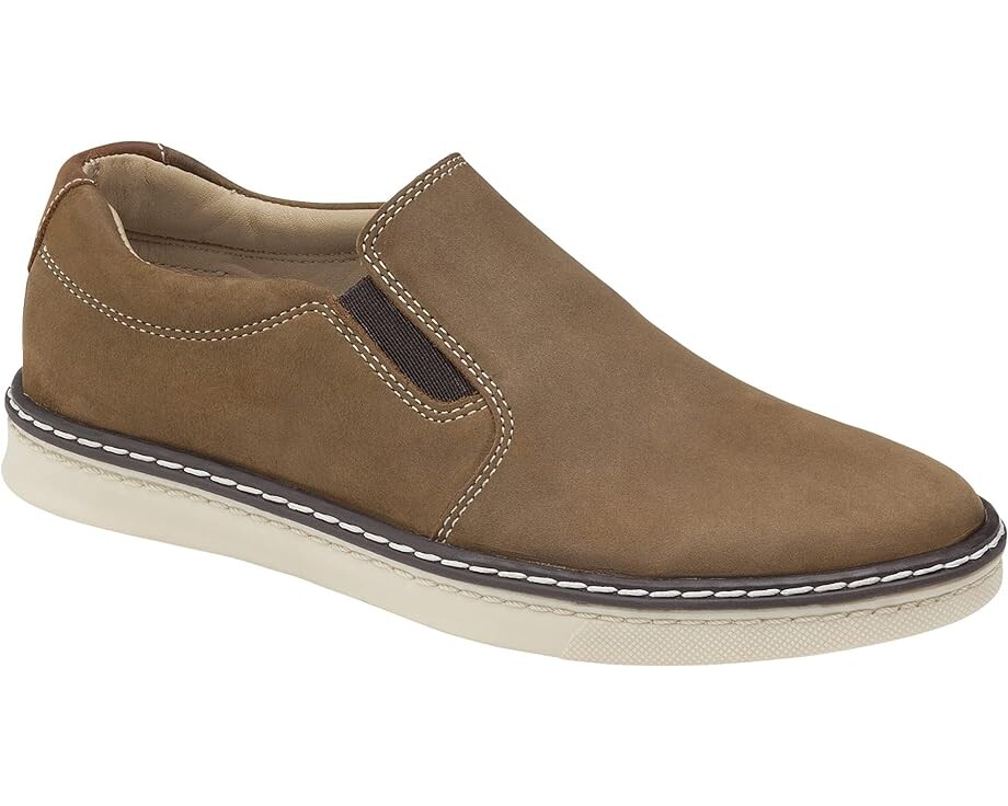 

Кроссовки Johnston & Murphy Mcguffey Slip-On, цвет Brown Oiled Nubuck