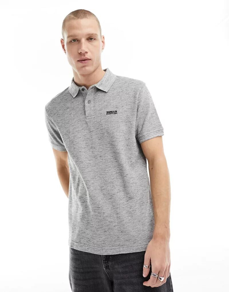 

Серая рубашка-поло Barbour International Albert
