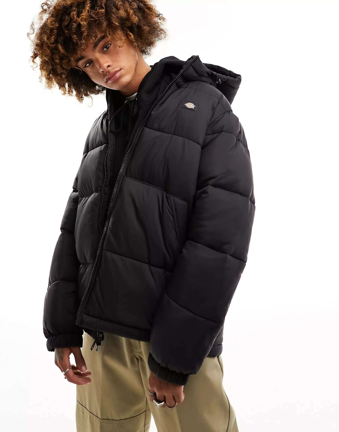 

Черная куртка-пуховик с капюшоном Dickies Waldenburg, Черный
