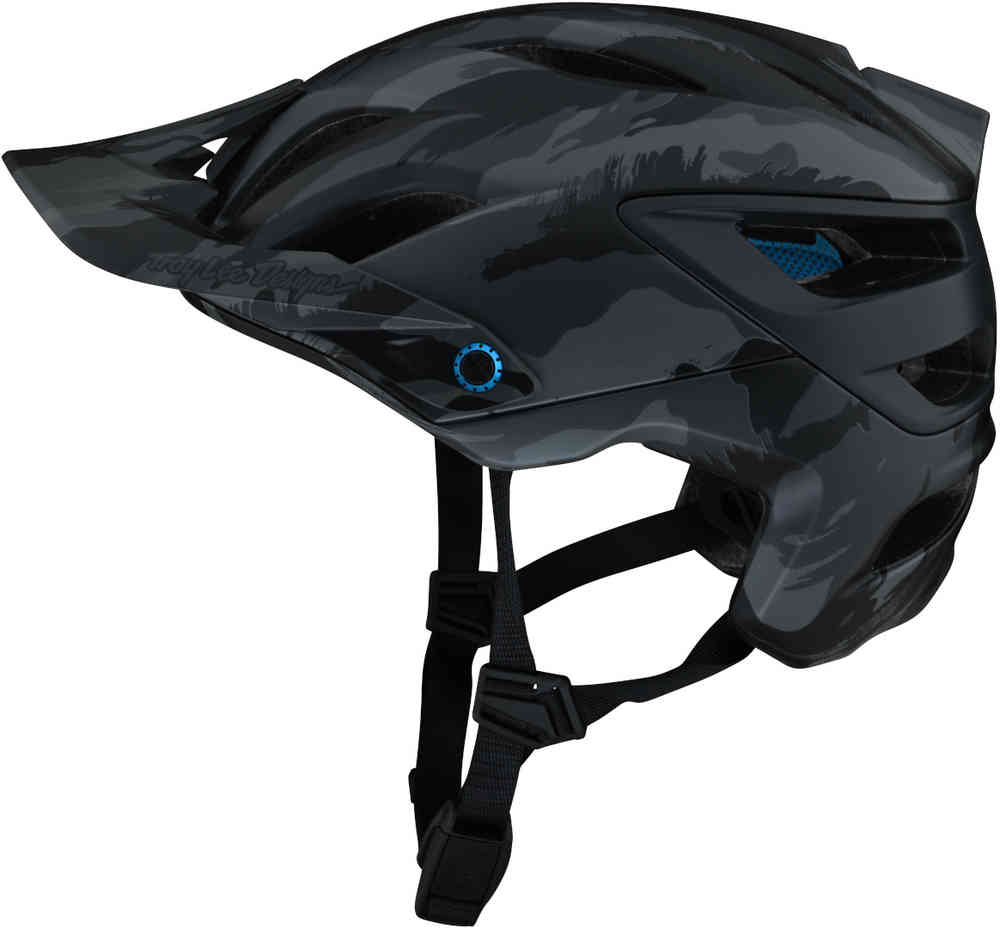 шлем troy lee designs a3 uno mips велосипедный синий черный Велосипедный шлем с матовым камуфляжем A3 MIPS Troy Lee Designs