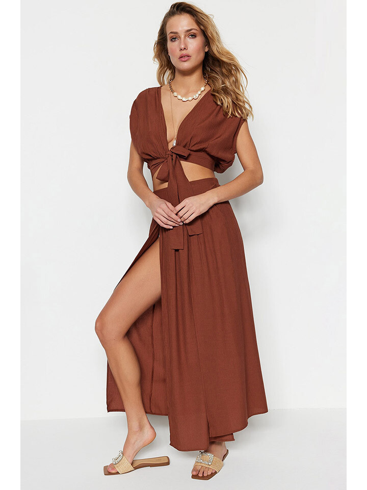 

Топ trendyol 2tlg. Outfit, светло-коричневый