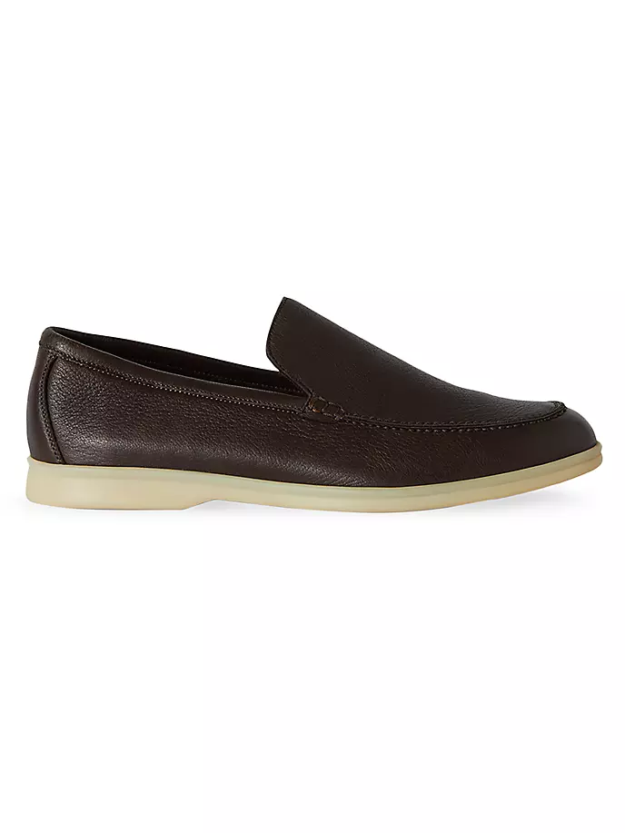 

Кожаные лоферы Summer Walk Loro Piana, цвет very dark brown