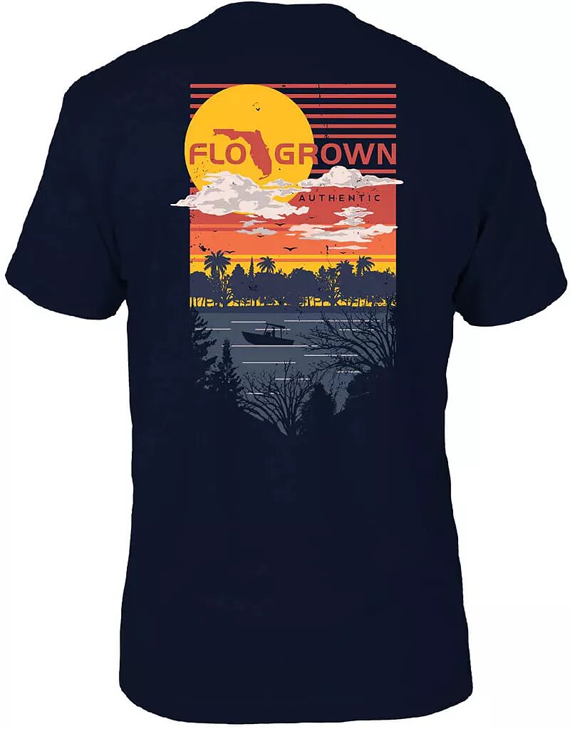 Мужская футболка Flogrown Sunset Fishing Lake