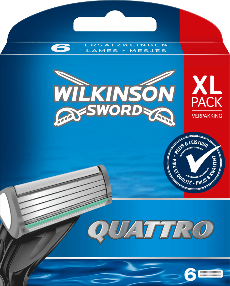 Лезвия для бритвы Quattro 6 шт. WILKINSON SWORD
