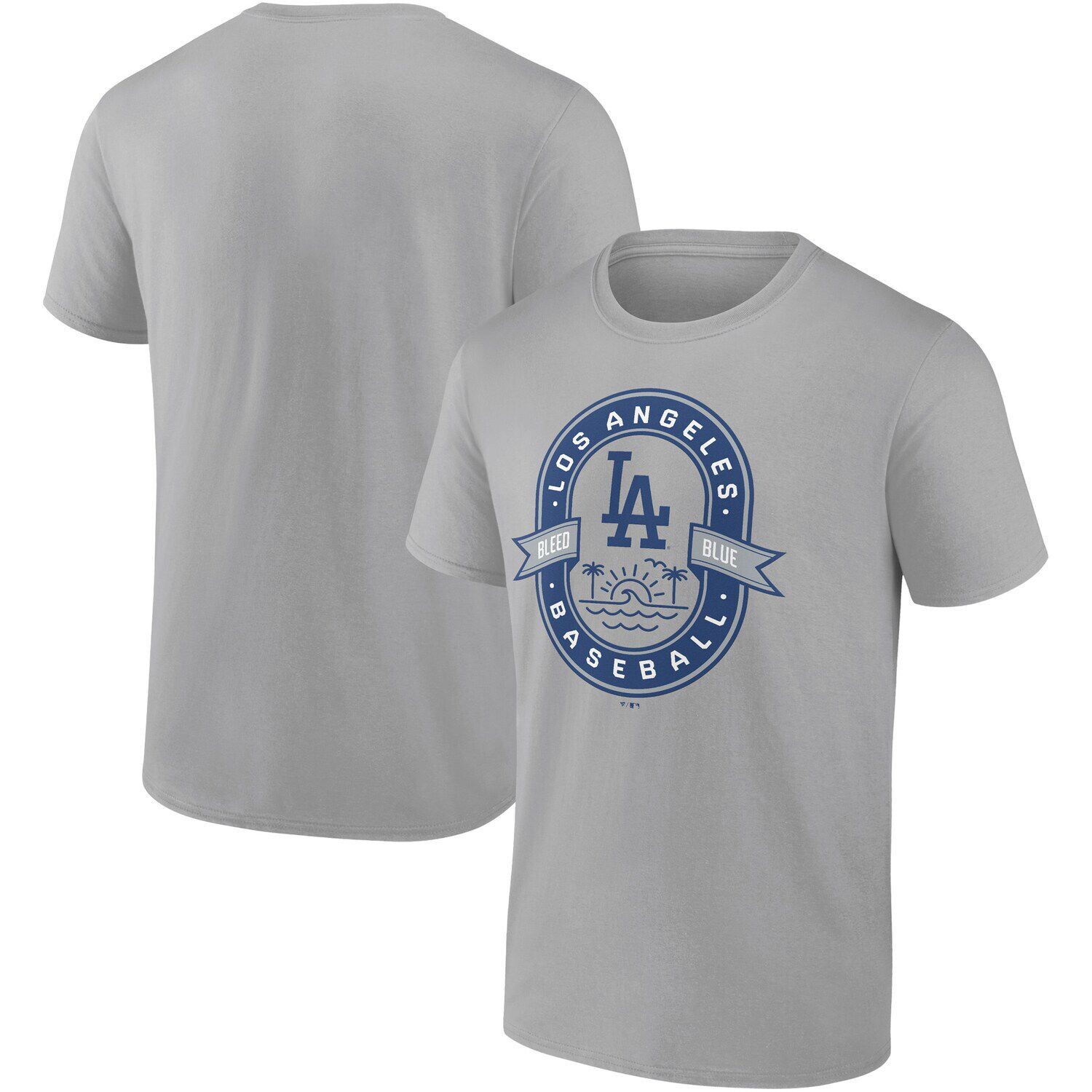 

Мужская серая футболка с логотипом Los Angeles Dodgers Iconic Glory Bound Fanatics, Серый