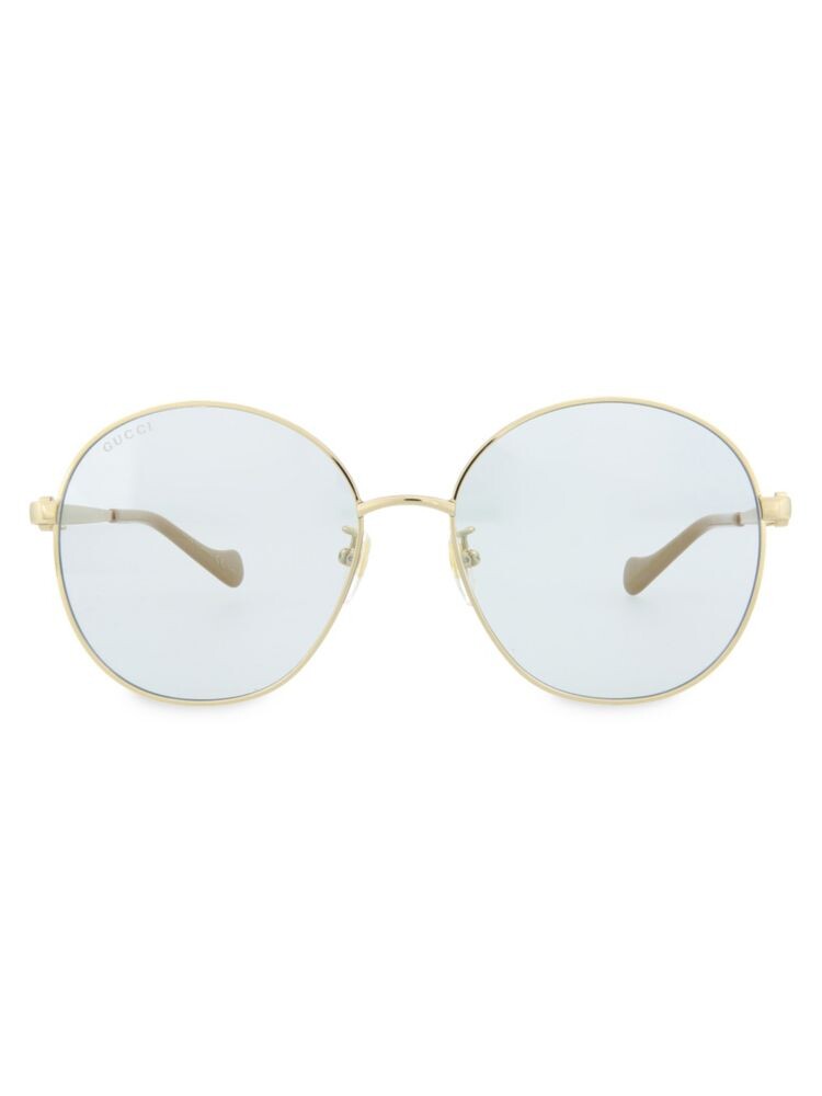 

Круглые солнцезащитные очки 59MM на цепочке Gucci, синий
