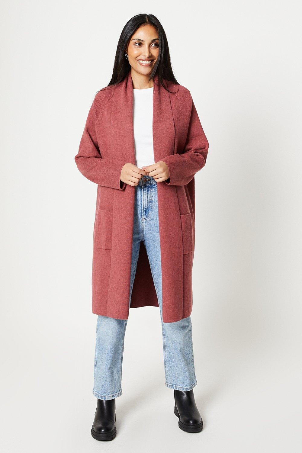 

Миниатюрный удлиненный кардиган Wallis, красный