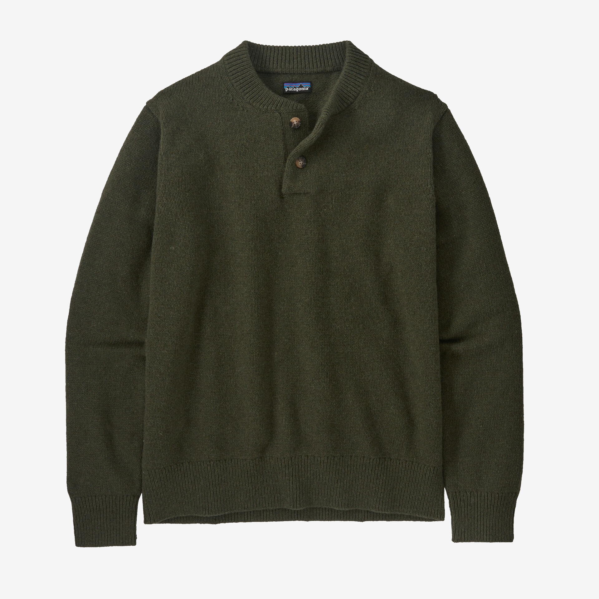 цена Мужской свитер на пуговицах из переработанной шерсти Patagonia, зеленый