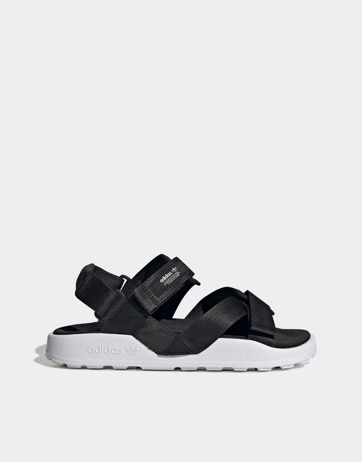 

Черно-белые сандалии adidas Originals Adilette ADV