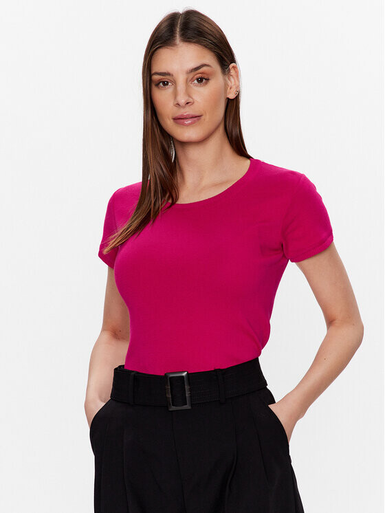 

Футболка розовая стандартного кроя United Colors Of Benetton, красный