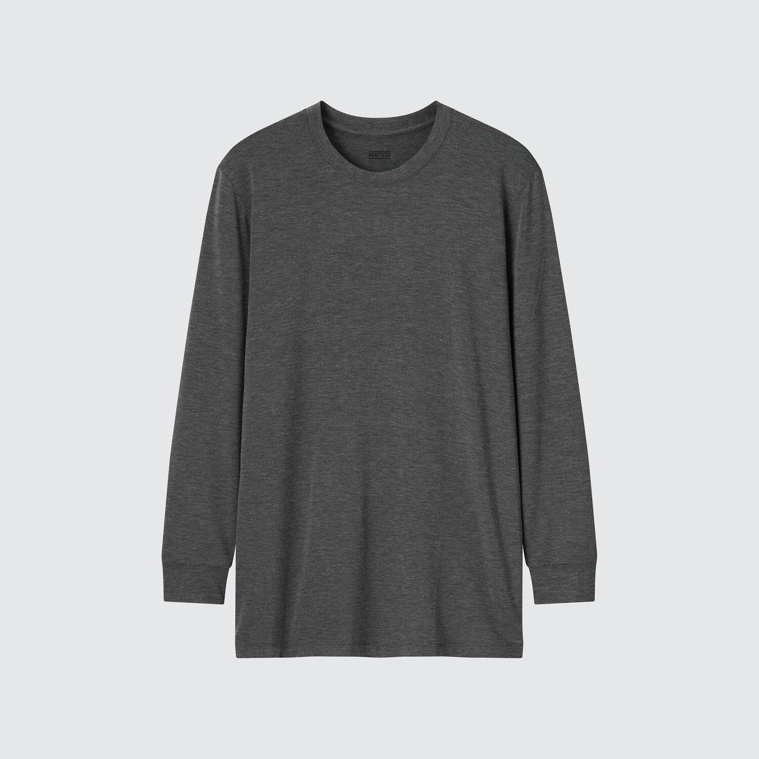 

Термотоп Uniqlo Heattech с круглым вырезом и длинными рукавами, темно - серый