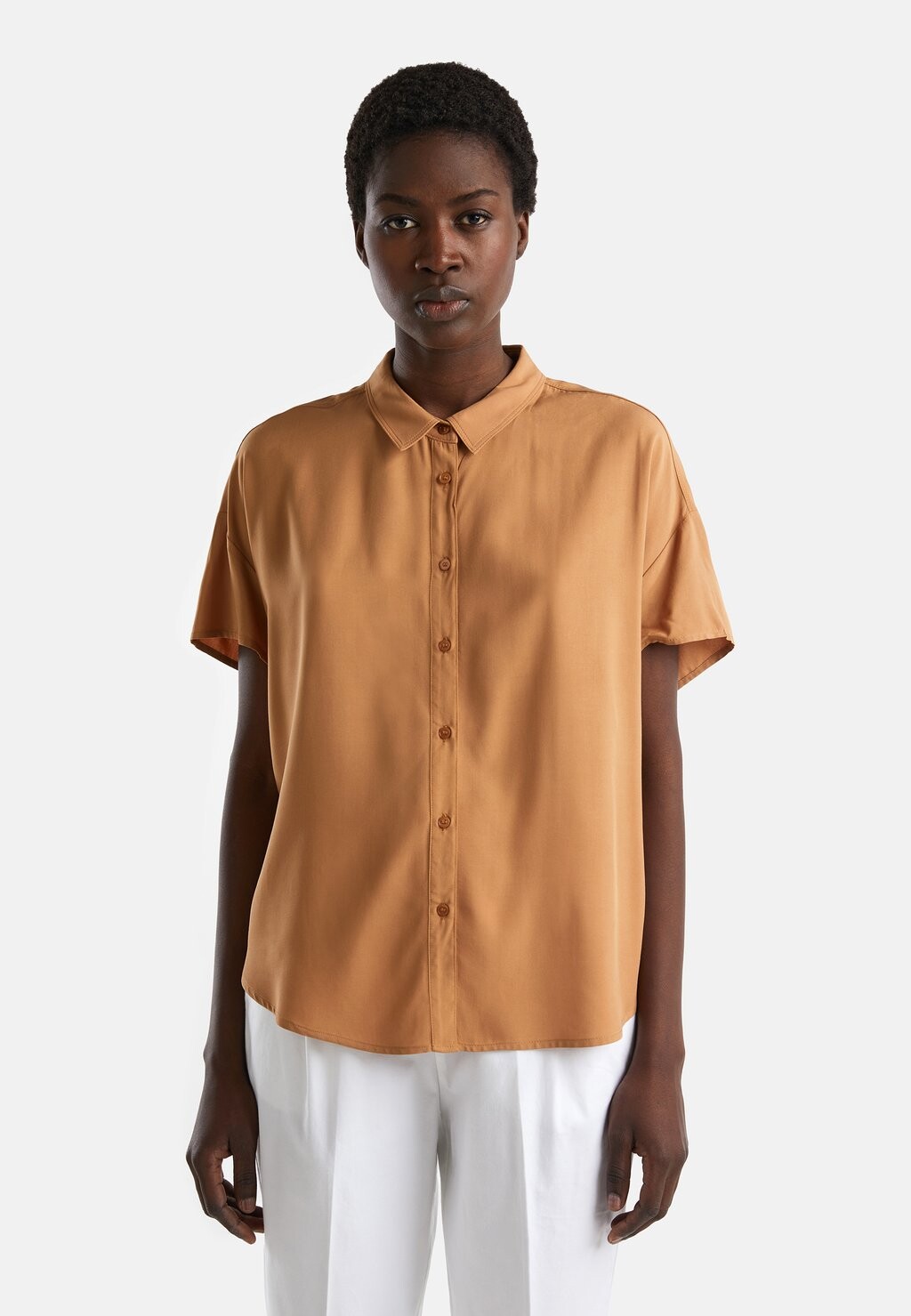 

Рубашка United Colors of Benetton, бежевый