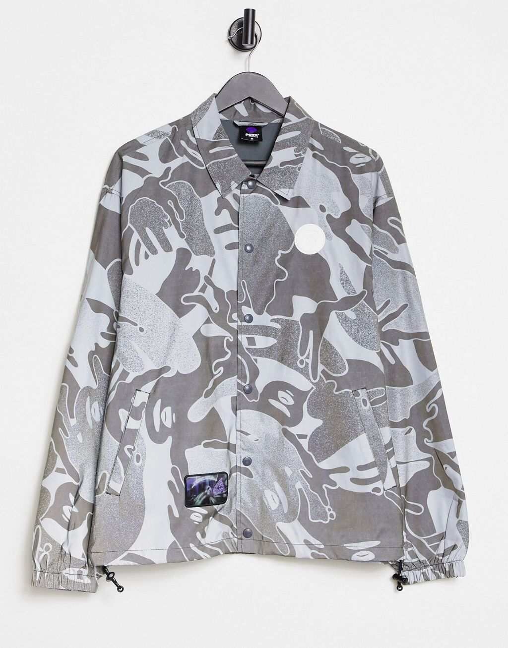 

Черная спортивная куртка с камуфляжным принтом Aape By A Bathing Ape, Черный