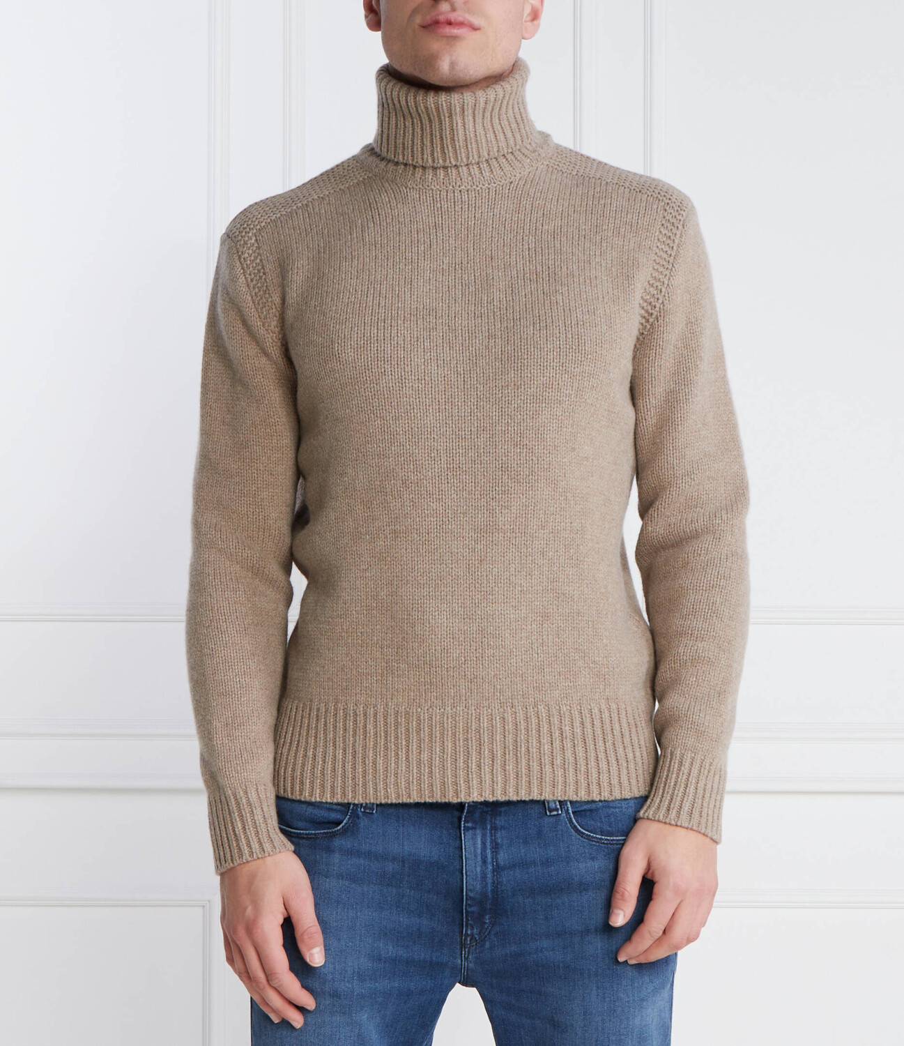

Свитер из шерсти POLO RALPH LAUREN Regular Fit, коричневый