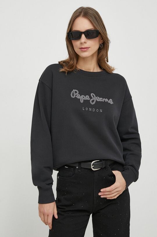 

Толстовка из хлопка Pepe Jeans, черный