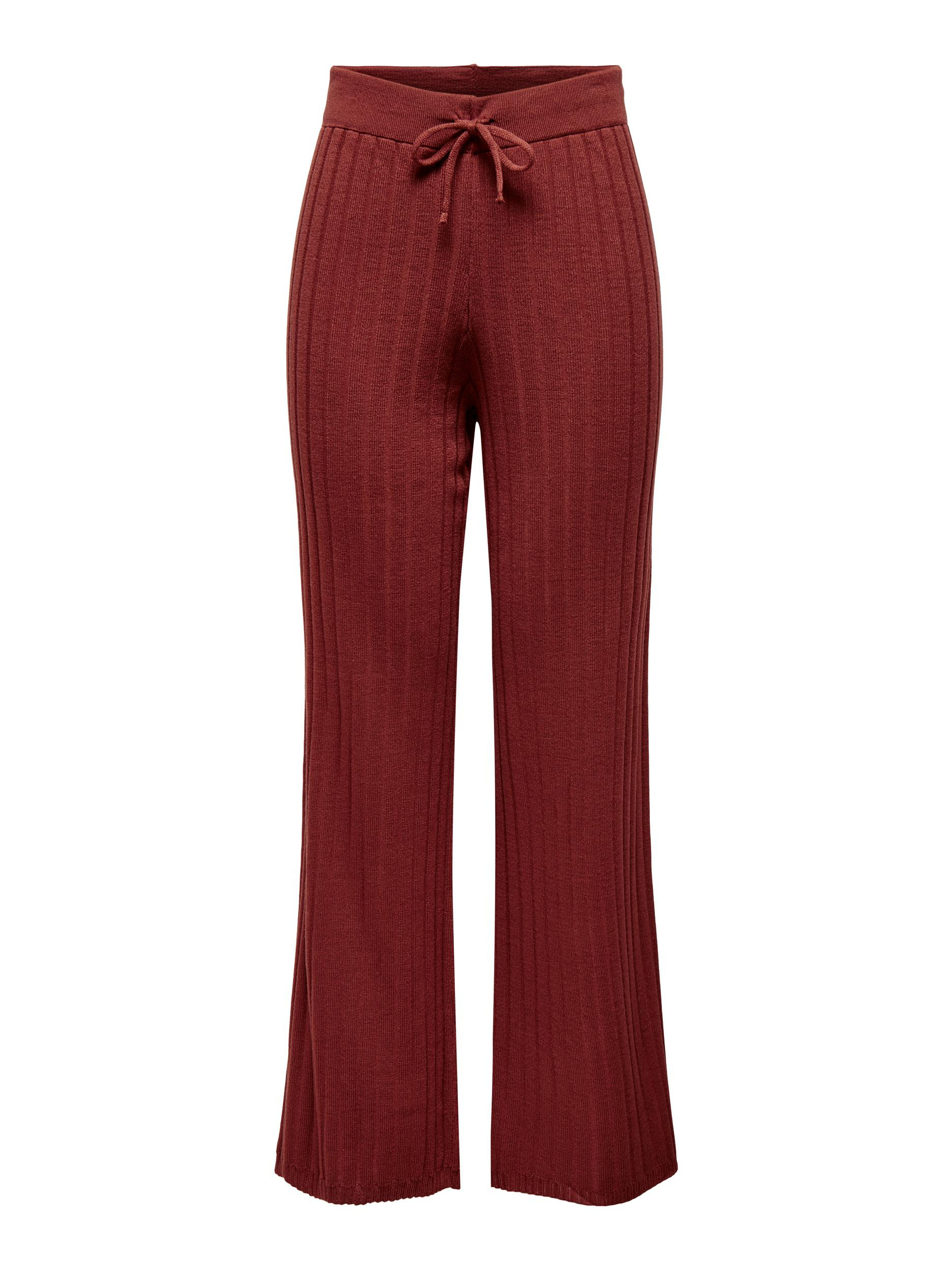 Брюки с завышенной талией Only, красный шорты женские летние с завышенной талией с поясом и широкими штанинами