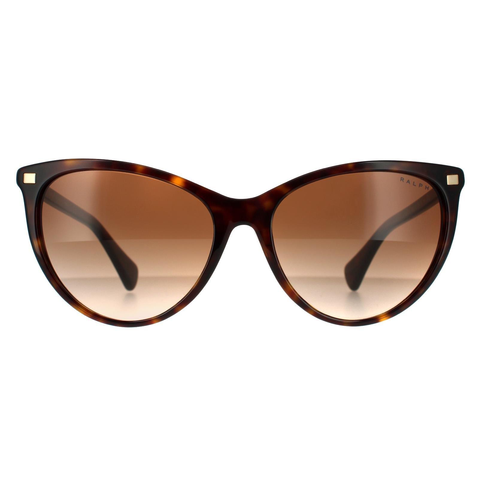 Солнечные очки Butterfly Shiny Dark Havana Brown с градиентом RA5270 Ralph by Ralph Lauren, коричневый ralph lauren 8134 500313