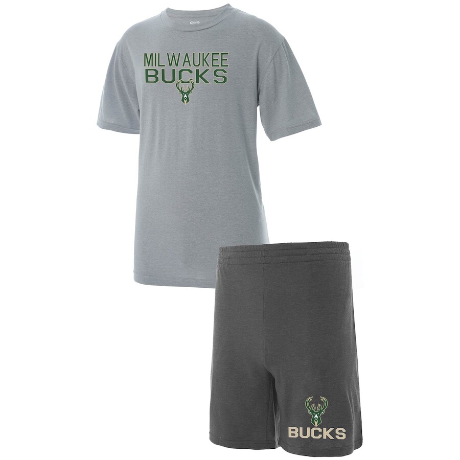 

Пижамный комплект Concepts Sport Milwaukee Bucks, серый