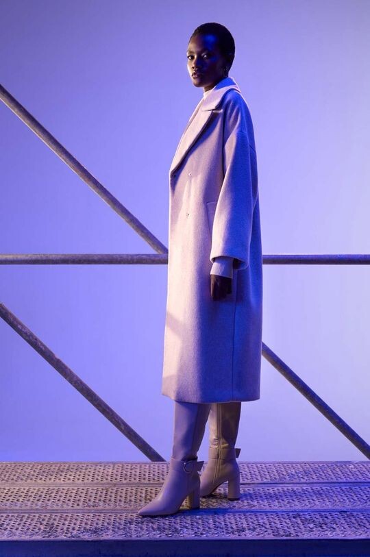 

Шерстяное пальто Answear Lab, бежевый