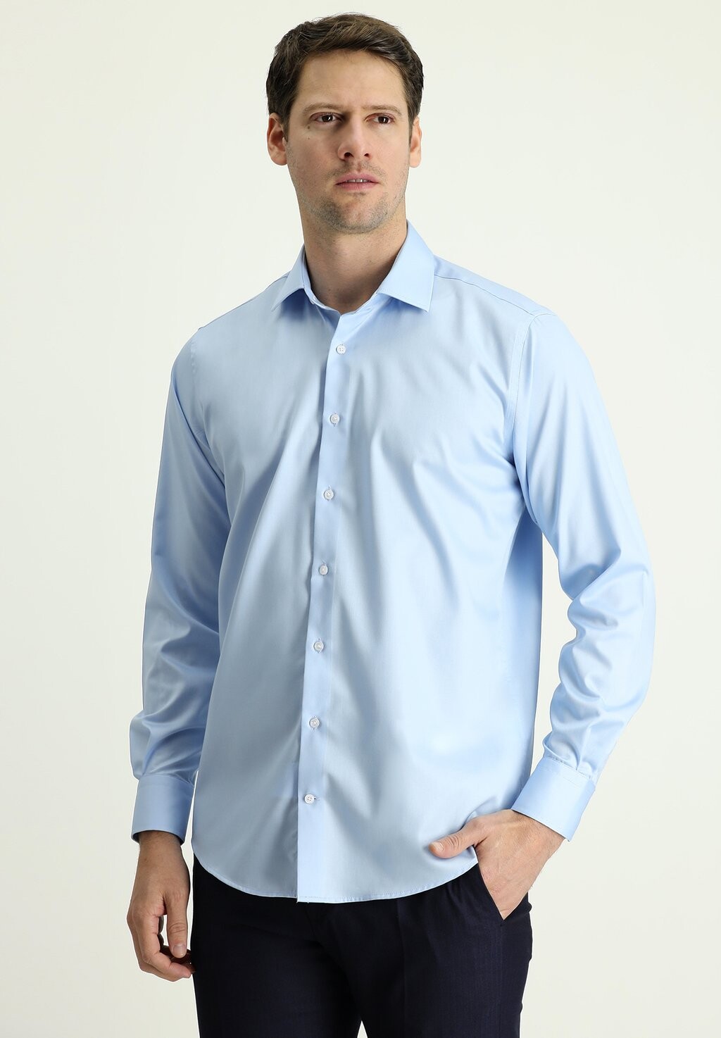 

Деловая рубашка BUEGELFREI NON IRON REGULAR FIT Kigili, цвет light blue