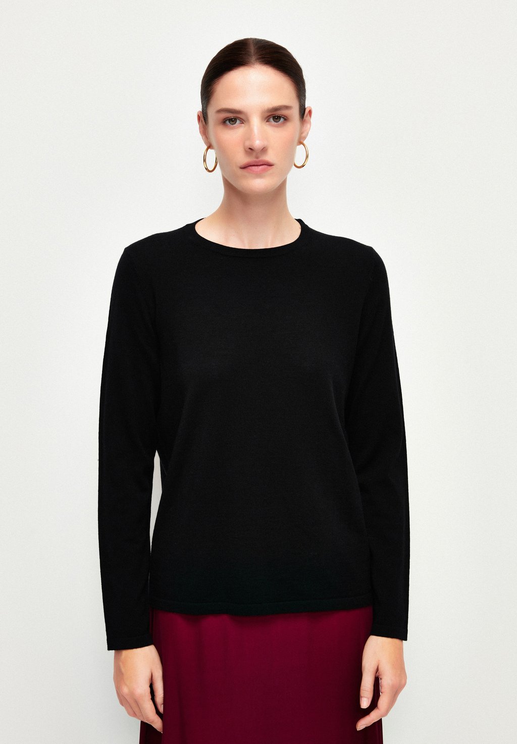 Вязаный свитер CREW NECK adL, цвет black