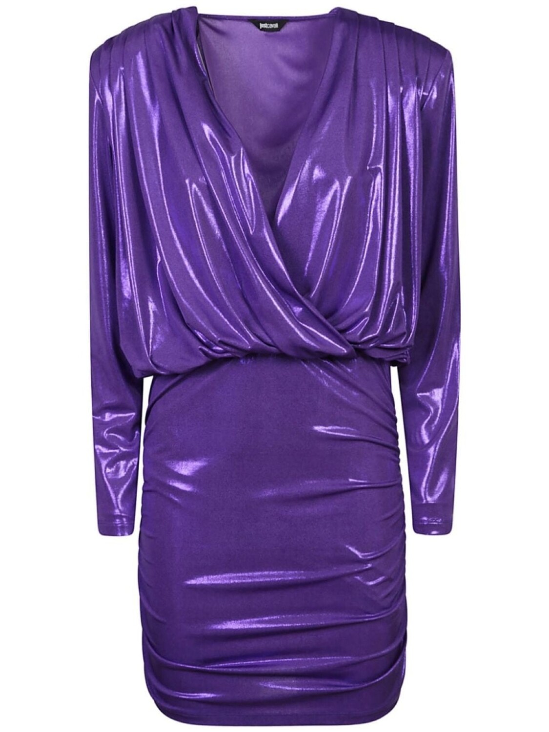 

Just Cavalli мини-платье с рюшами, фиолетовый