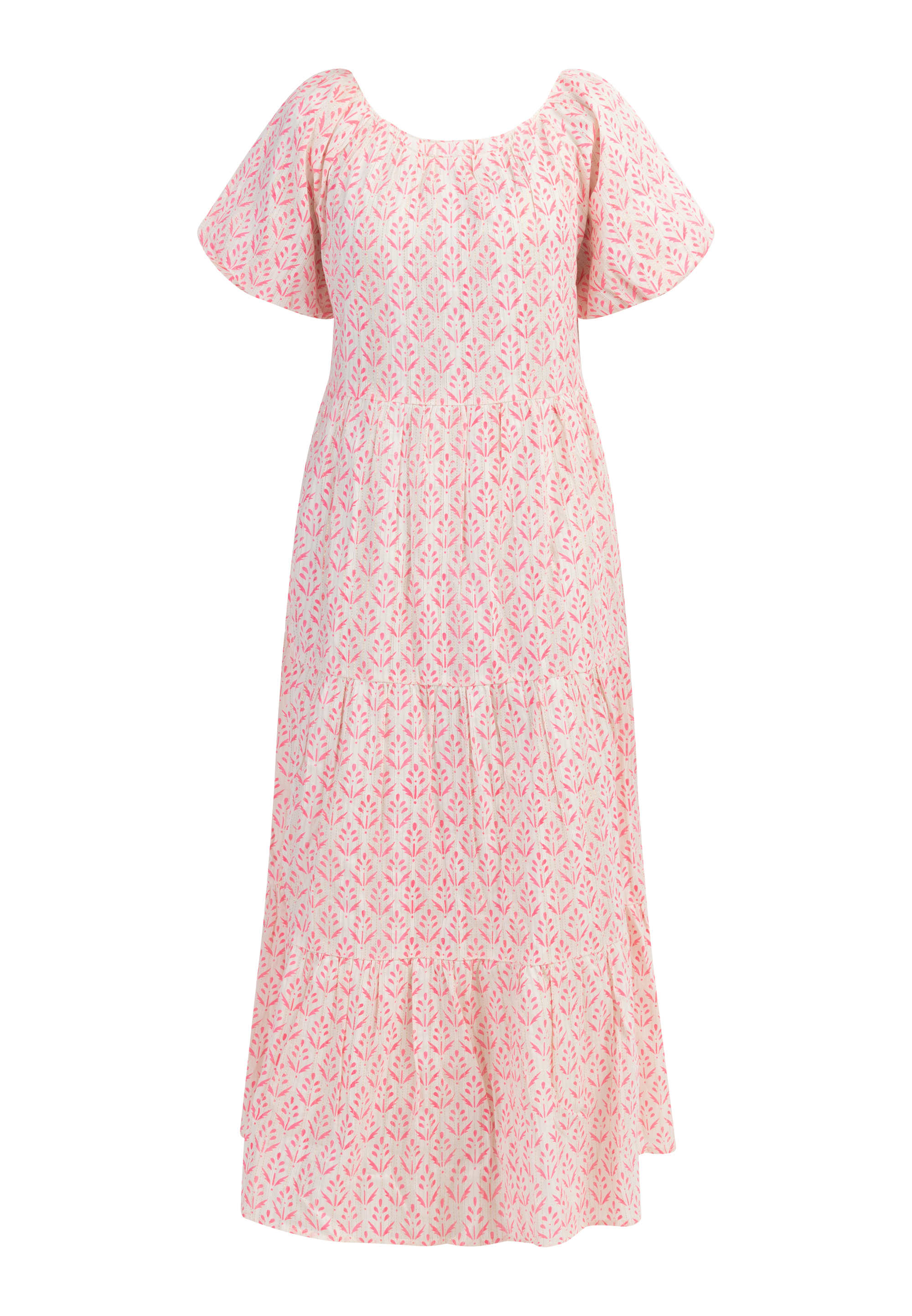 Платье IZIA Kurzarm Maxi, цвет Neon Pink