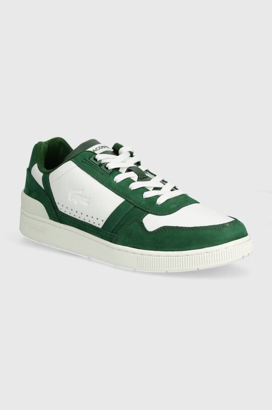 

Кроссовки T-Clip из контрастной кожи Lacoste, зеленый