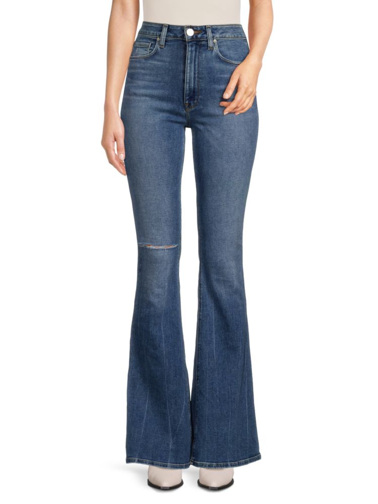 Расклешенные джинсы Heidi с высокой посадкой Hudson, цвет Reign