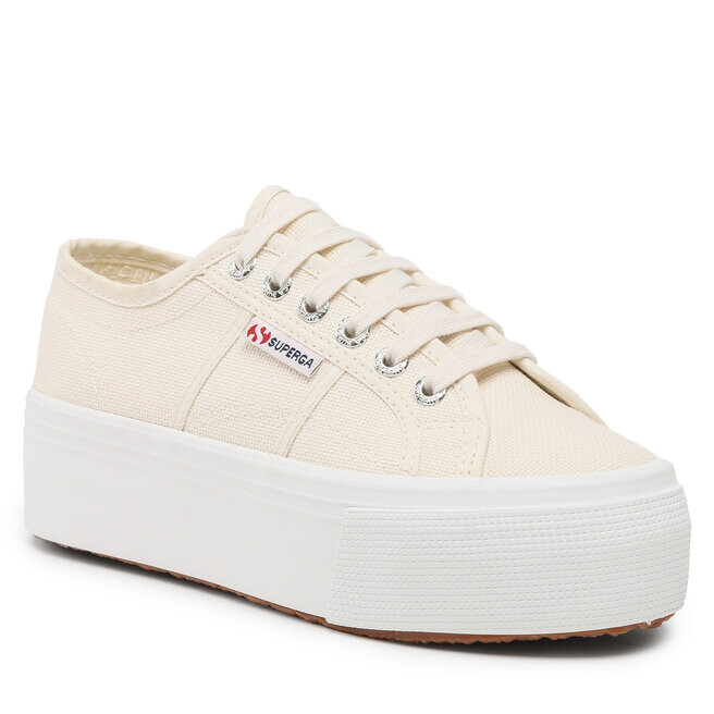 

Кроссовки Superga Platform, экрю, Бежевый