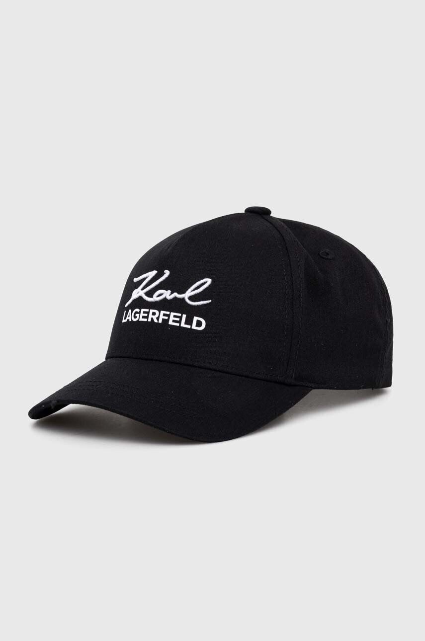 

Бейсбольная кепка Карла Лагерфельда Karl Lagerfeld, черный