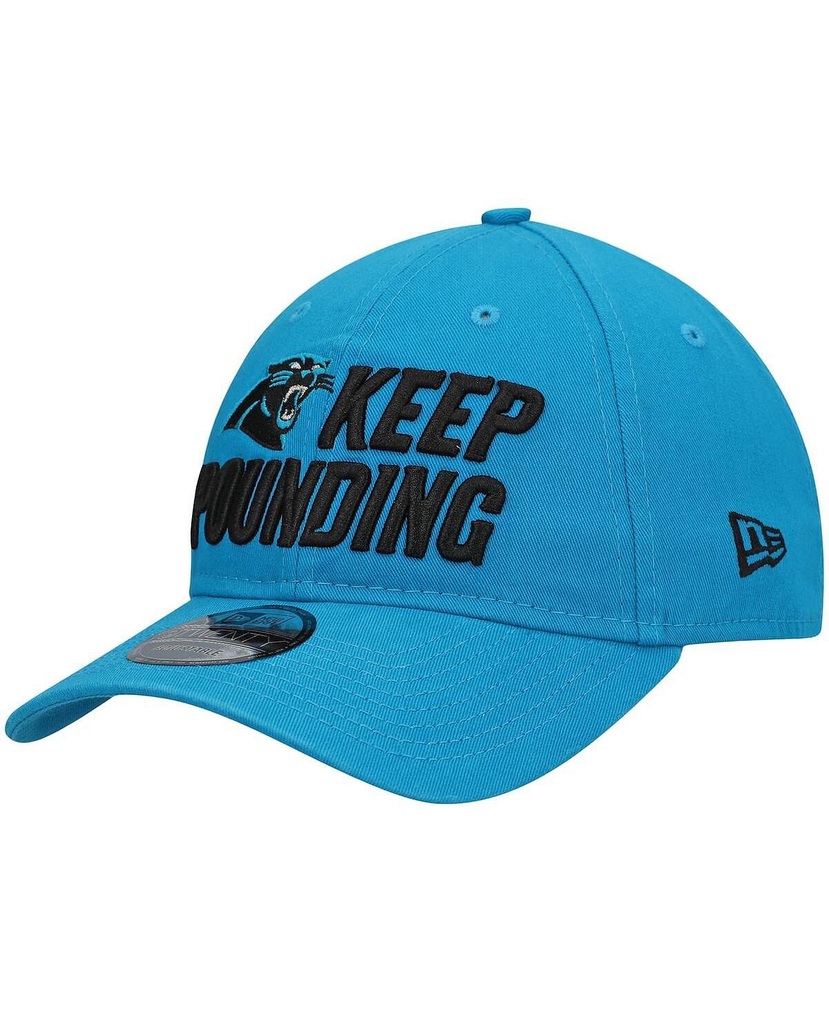 

Мужская синяя регулируемая кепка с логотипом Carolina Panthers Keep Pounding 9Twenty New Era