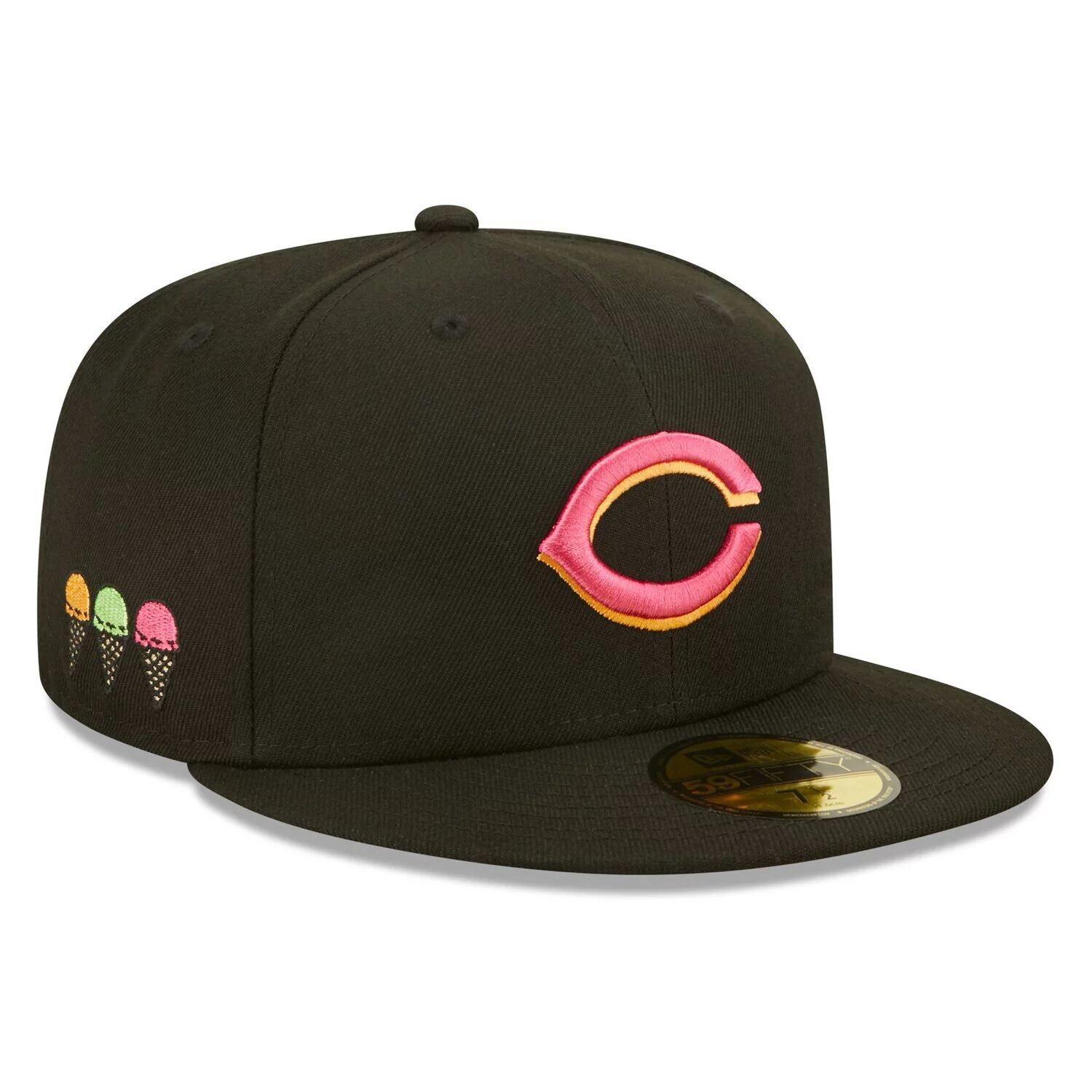 

Мужская облегающая шляпа New Era Black Cincinnati Reds Summer Sherbet 59FIFTY