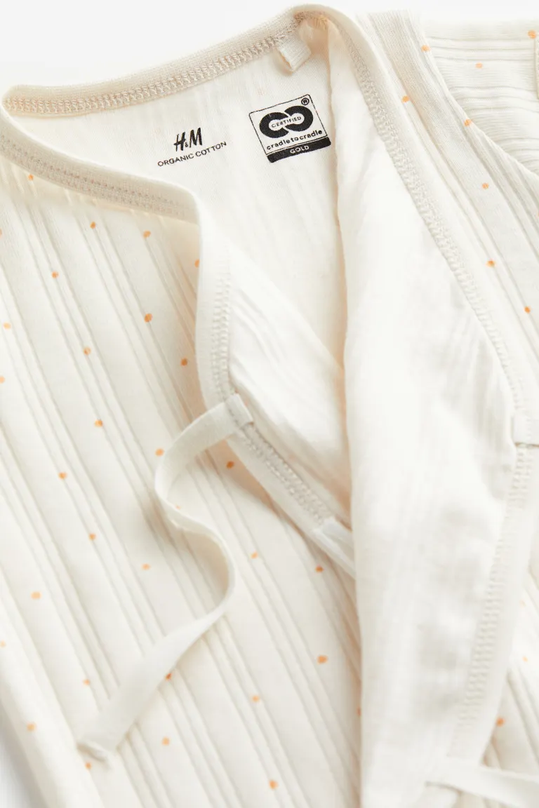 

Хлопковый комбинезон с переводом H&M, белый