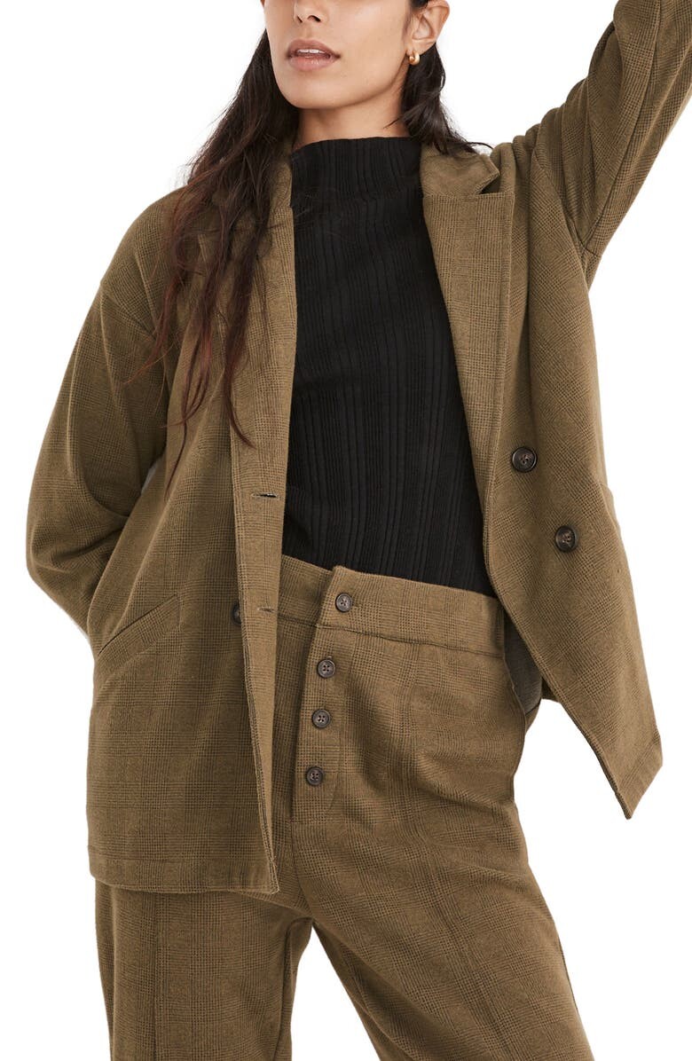 

Пиджак Redford в клетку из матового трикотажа MADEWELL