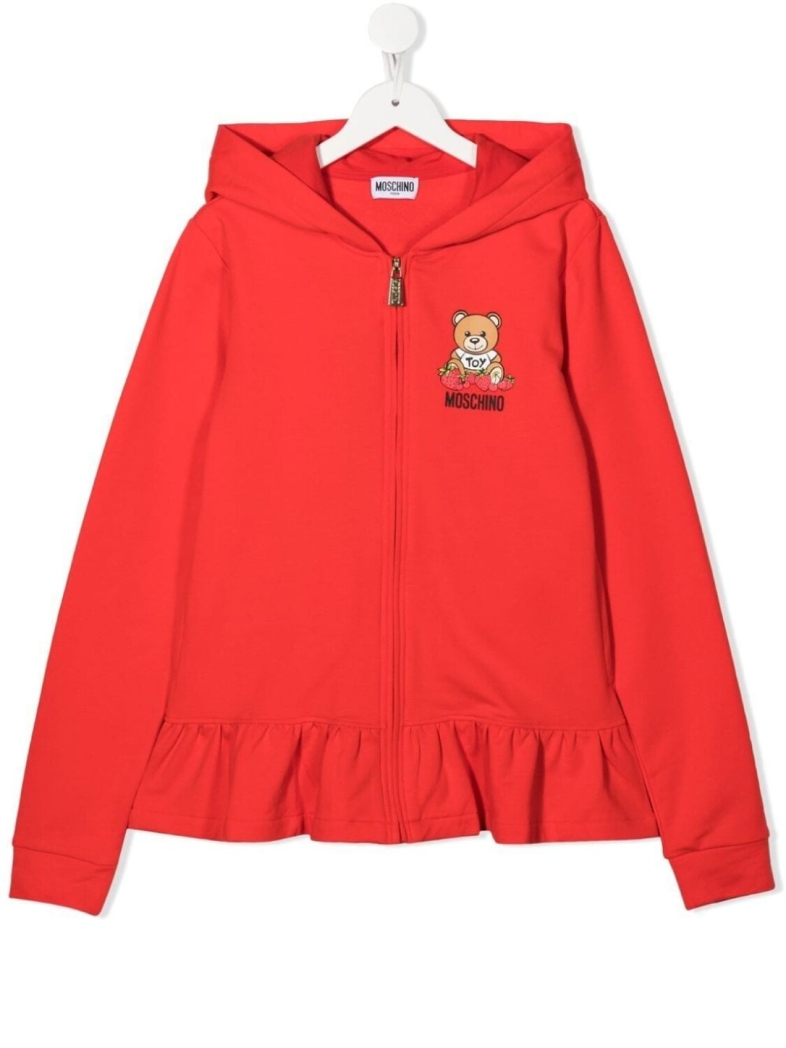 

Moschino Kids худи с принтом Toy Bear, красный