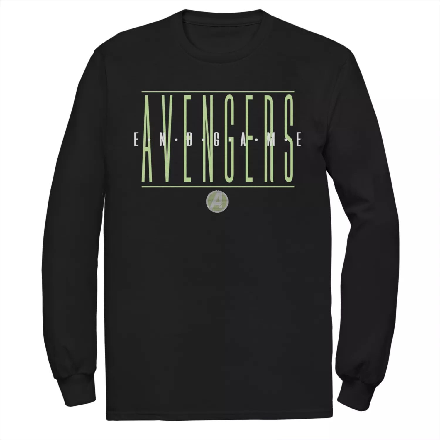 

Мужская футболка с длинными рукавами и надписью Avengers Endgame, Черная Marvel, черный