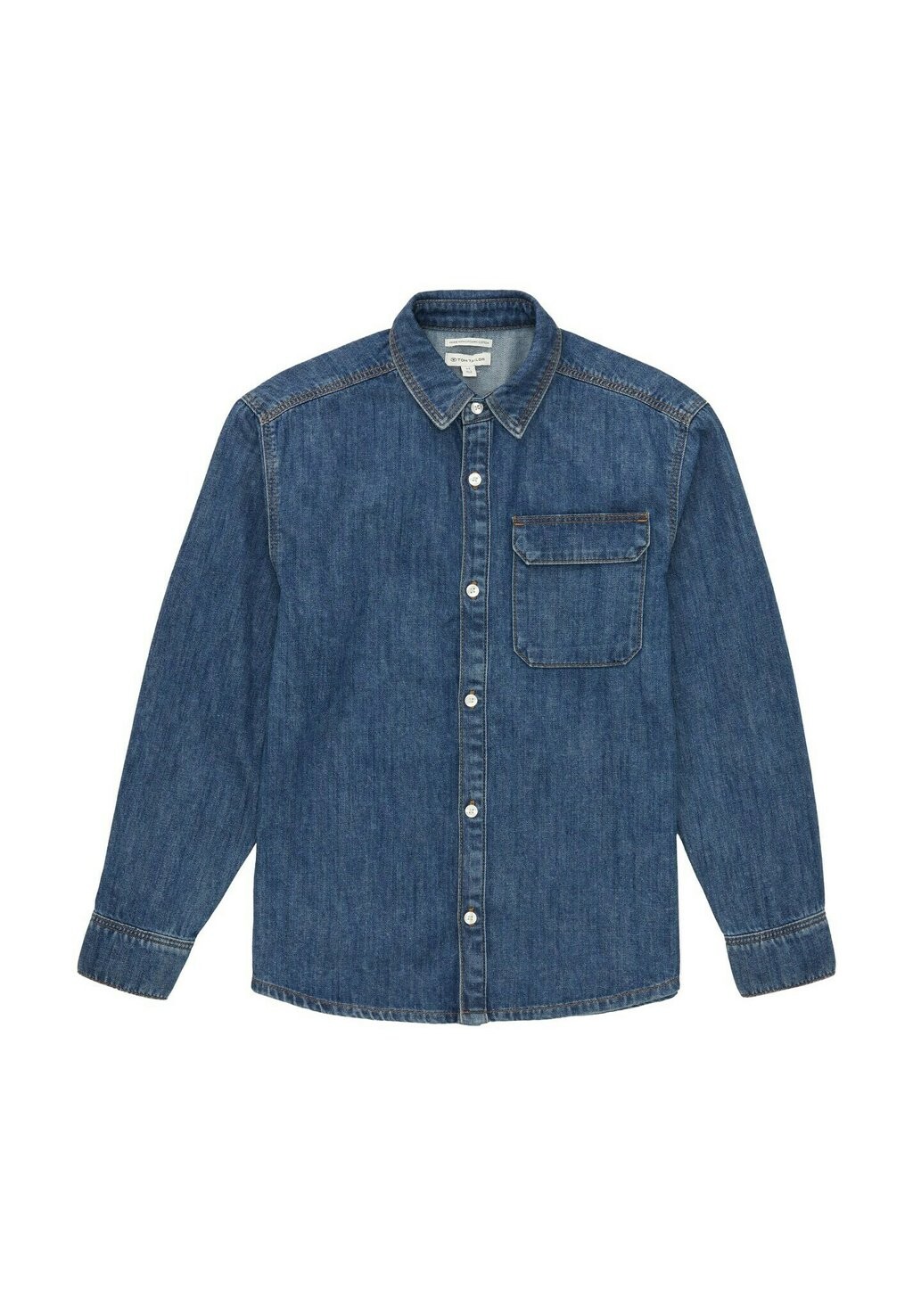 

Рубашка TOM TAILOR, цвет blue denim